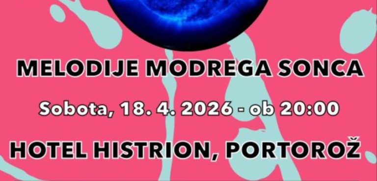 VABILO: Pod okriljem Združenja bodi ZDRAV – Melodije Modrega sonca – 18.4.2026