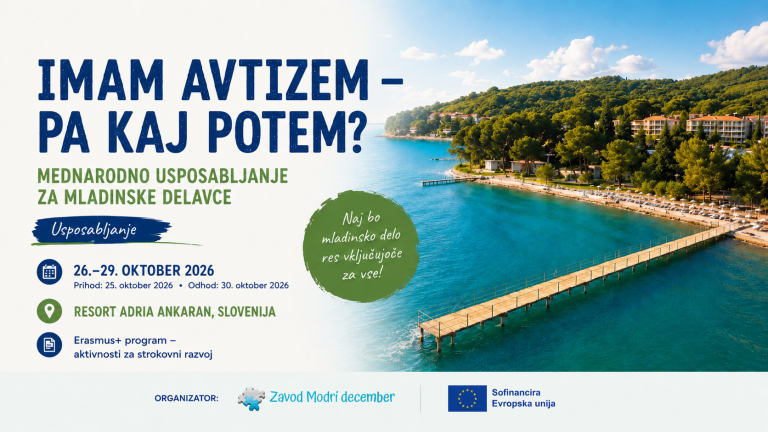 Mednarodno usposabljanje »Imam avtizem – pa kaj potem?«