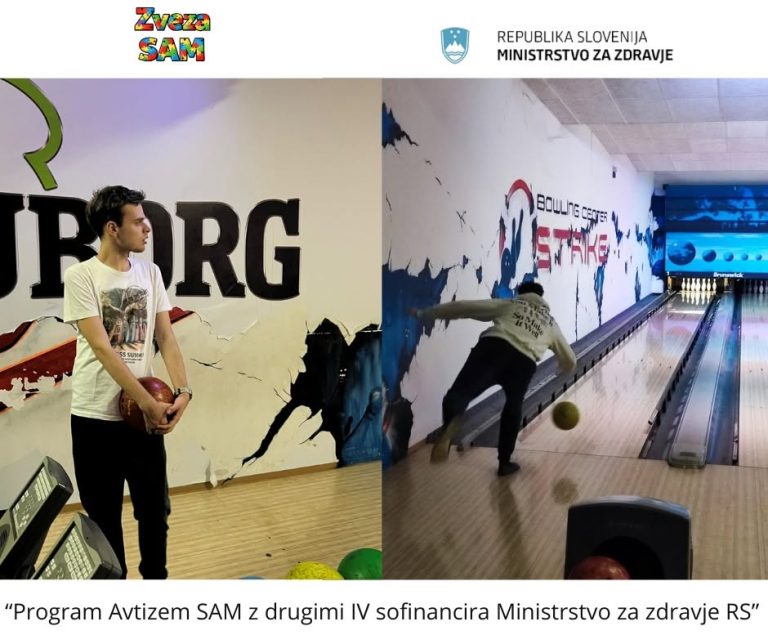 Jahanje in bowling v okviru programa Avtizem SAM z drugimi IV
