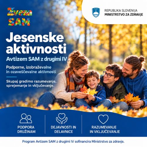 Jesenske aktivnosti v okviru programa Avtizem SAM z drugimi IV