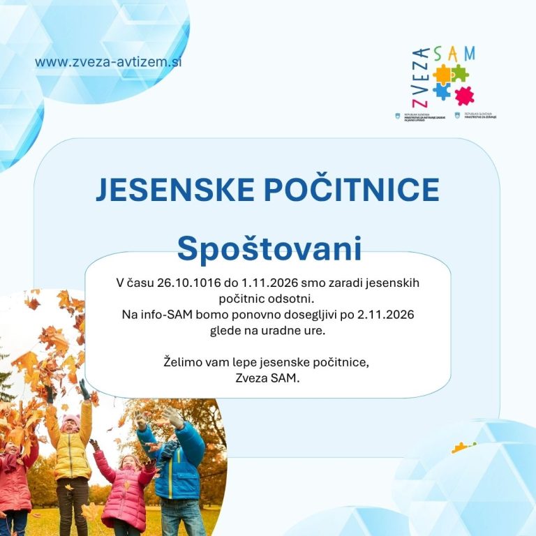 Obvestilo o odsotnosti